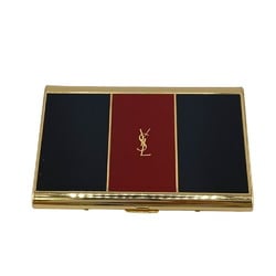 YVES SAINT LAURENT Yves Saint Laurent Card Case Business Holder Gold Men's