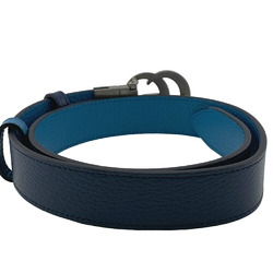 GUCCI 643847 70 28 GG Marmont Belt Navy Unisex