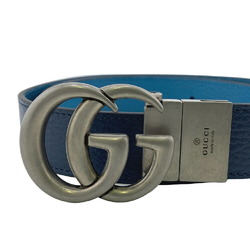 GUCCI 643847 70 28 GG Marmont Belt Navy Unisex