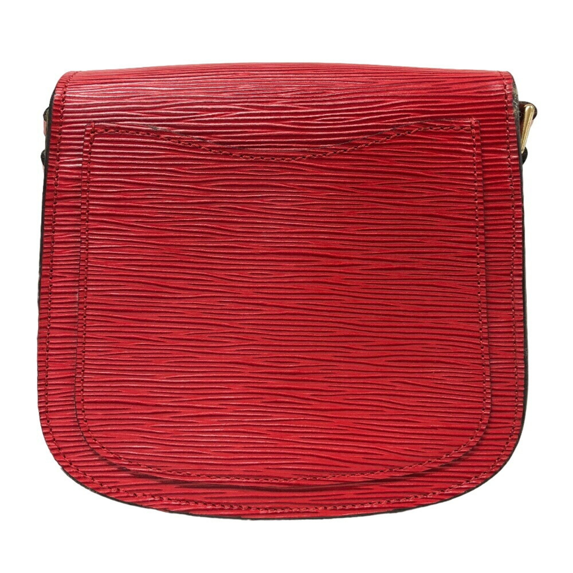 LOUIS VUITTON M52197 Saint-Clou Epi Shoulder Bag Castilian Red for Women