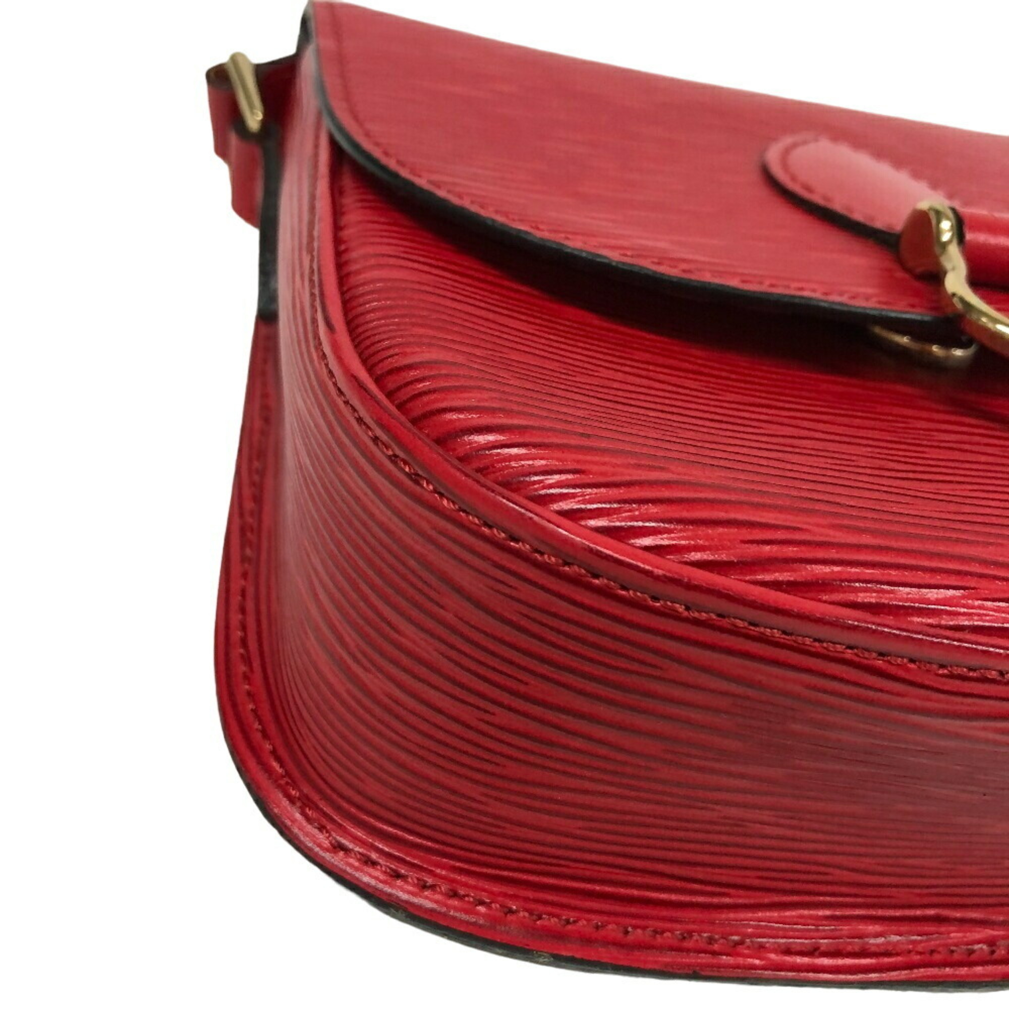 LOUIS VUITTON M52197 Saint-Clou Epi Shoulder Bag Castilian Red for Women