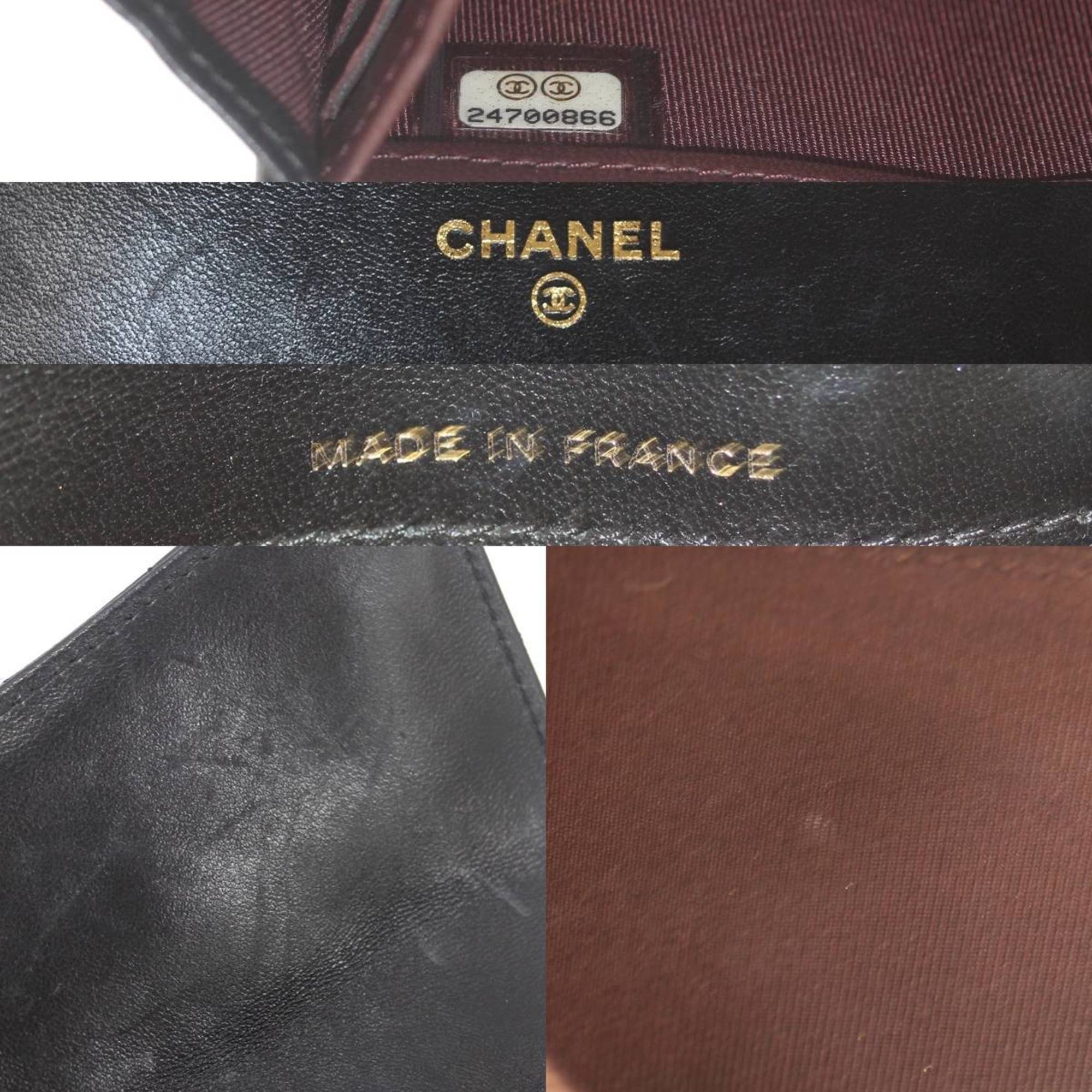 CHANEL Chanel Matelasse Long Wallet Lambskin