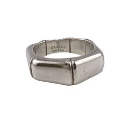 GUCCI Bamboo 12 925 7.3g Ring, Silver, Unisex