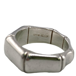 GUCCI Bamboo 12 925 7.3g Ring, Silver, Unisex