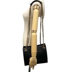 CHANEL Chain Shoulder Coco Mark Bag Black Women's