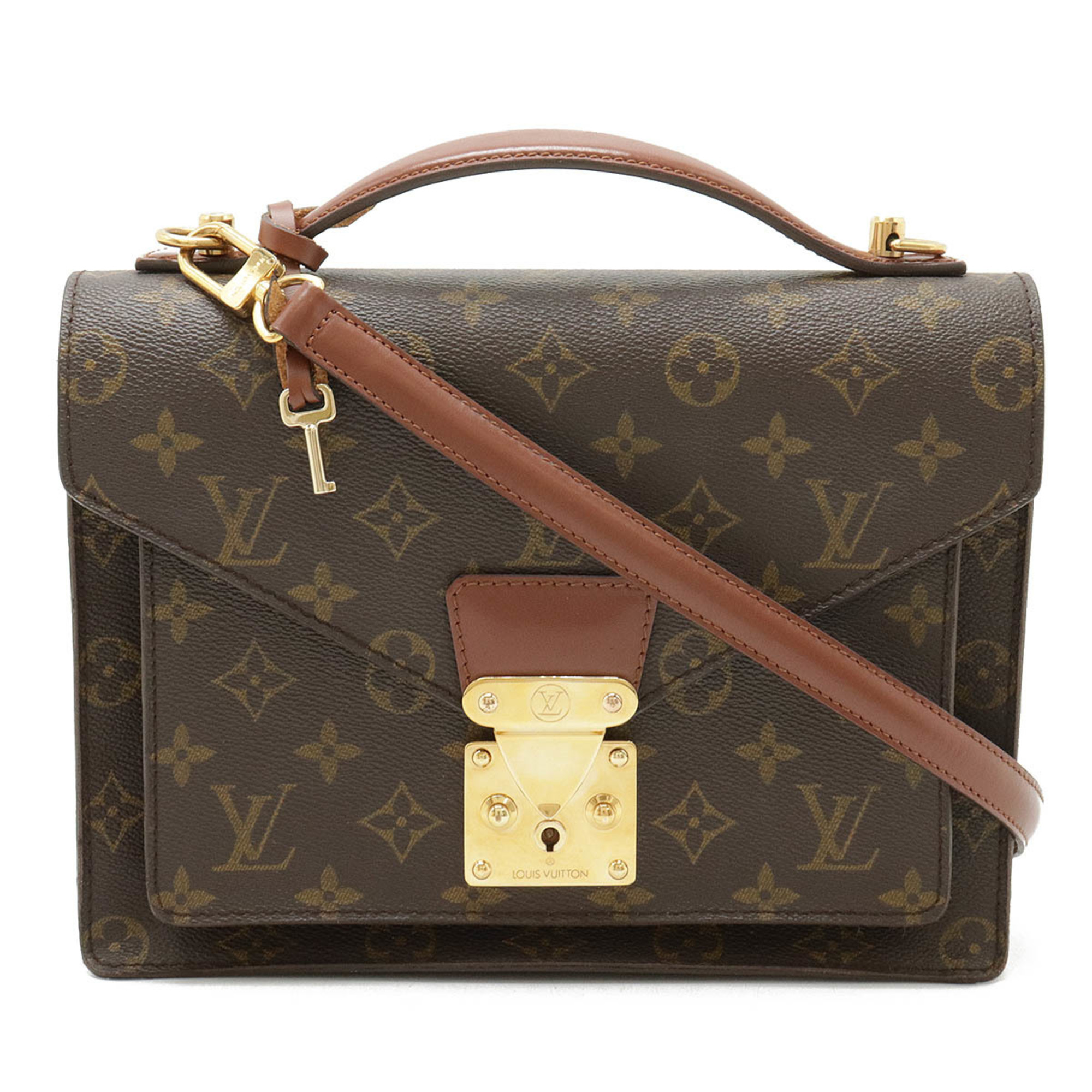 LOUIS VUITTON Louis Vuitton Monogram Montsouris 26 Second Bag Clutch Handbag Shoulder M51187