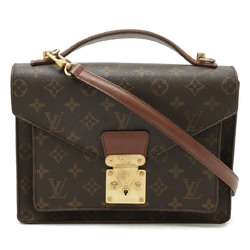 LOUIS VUITTON Louis Vuitton Monogram Montsouris 26 Second Bag Clutch Handbag Shoulder M51187