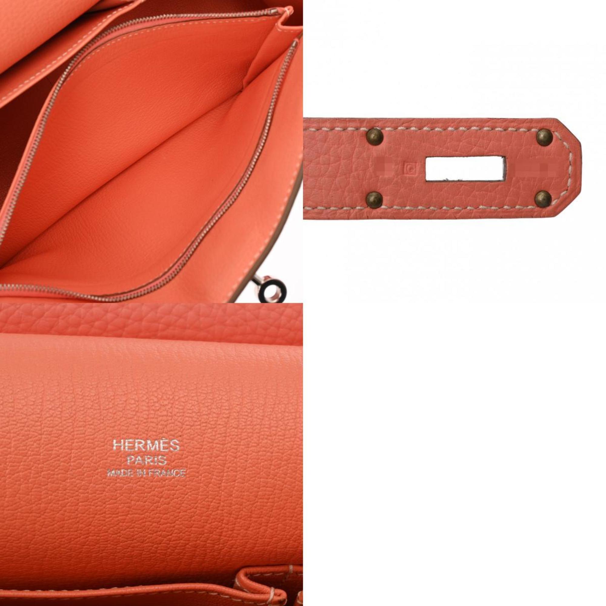 HERMES Hermes Gypsiere 28 Crevette Palladium hardware - □Q stamp (around 2013) Women's Taurillon Clemence shoulder bag