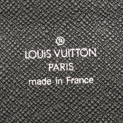 Louis Vuitton Taiga Organizer Atoll NM Round Long Wallet M30652 Black Leather Men's LOUIS VUITTON