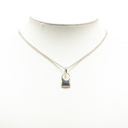 Hermes Trim Necklace Silver SV925 Women's HERMES