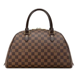 Louis Vuitton Damier Rivera MM Handbag Boston Bag N41434 Ebene Brown PVC Leather Women's LOUIS VUITTON