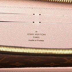 Louis Vuitton Monogram Portefeuille Clemence Round Long Wallet M61298 Brown Rose Ballerine Pink PVC Leather Women's LOUIS VUITTON