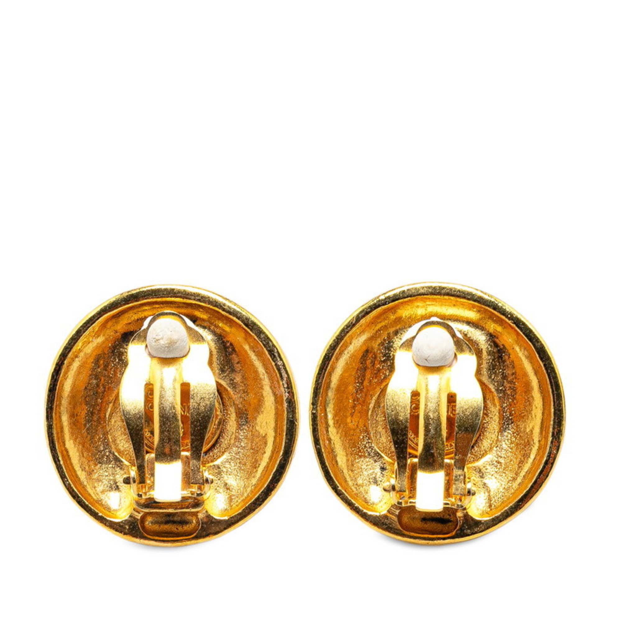 Chanel Coco Mark 1920&1989 Earrings Gold Plated Women's CHANEL