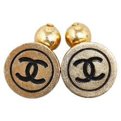 Chanel Coco Mark Cufflinks Gold Plated Women's CHANEL