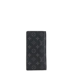 Louis Vuitton Monogram Eclipse Portefeuille Brazza Long Wallet M61697 Grey PVC Leather Men's LOUIS VUITTON