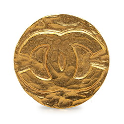 Chanel Large Coco Mark Brooch Gold Plated Women's CHANEL