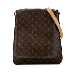 Louis Vuitton Monogram Musette Shoulder Bag M51256 Brown PVC Leather Women's LOUIS VUITTON