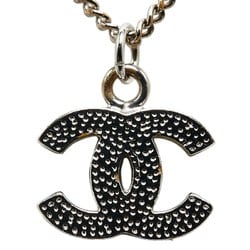 Chanel Coco Mark Rhinestone Necklace Metal Women's CHANEL