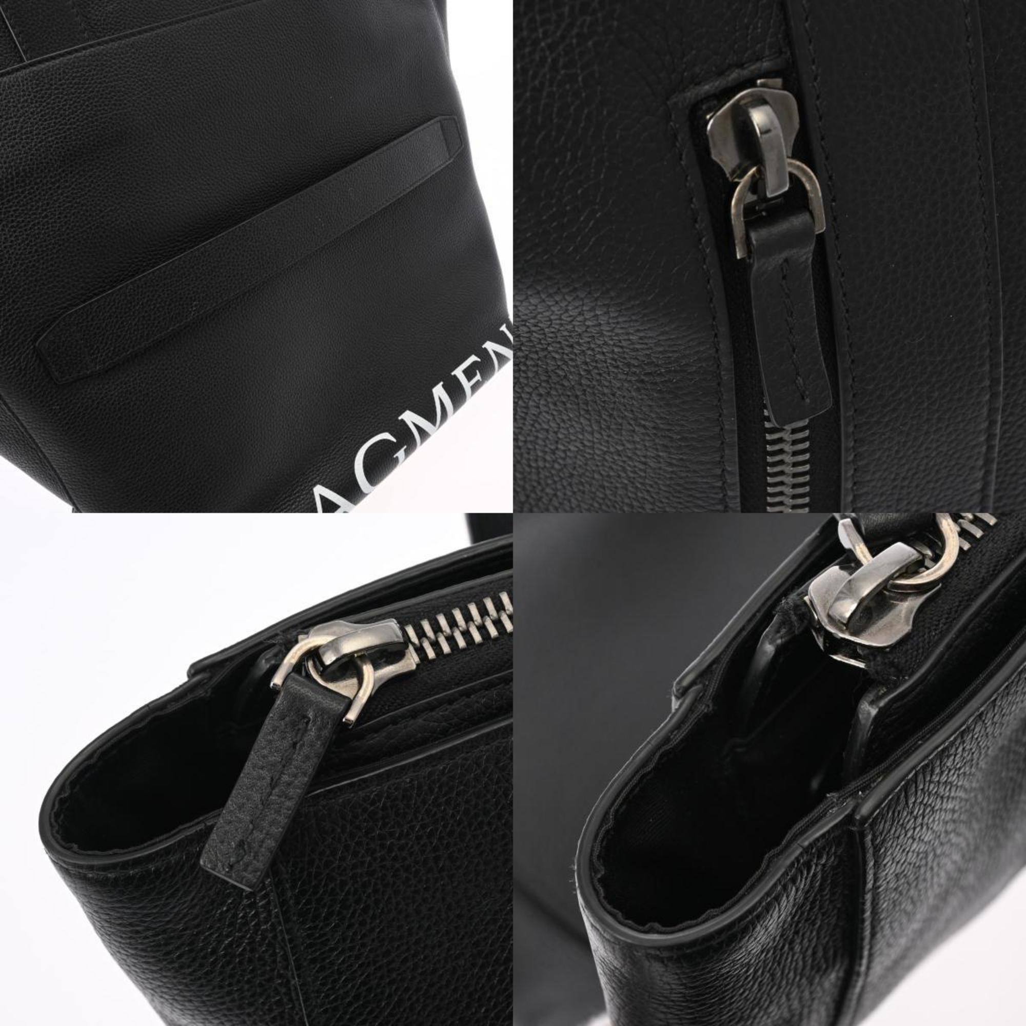 BVLGARI Fragment collaboration black men's leather tote bag