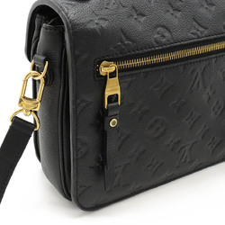 LOUIS VUITTON Louis Vuitton Monogram Empreinte Pochette Metis MM Handbag Clutch Bag Shoulder Noir M41487