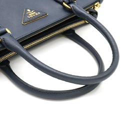 PRADA SAFFIANO LUX Saffiano Galleria handbag shoulder bag leather navy blue BN1801