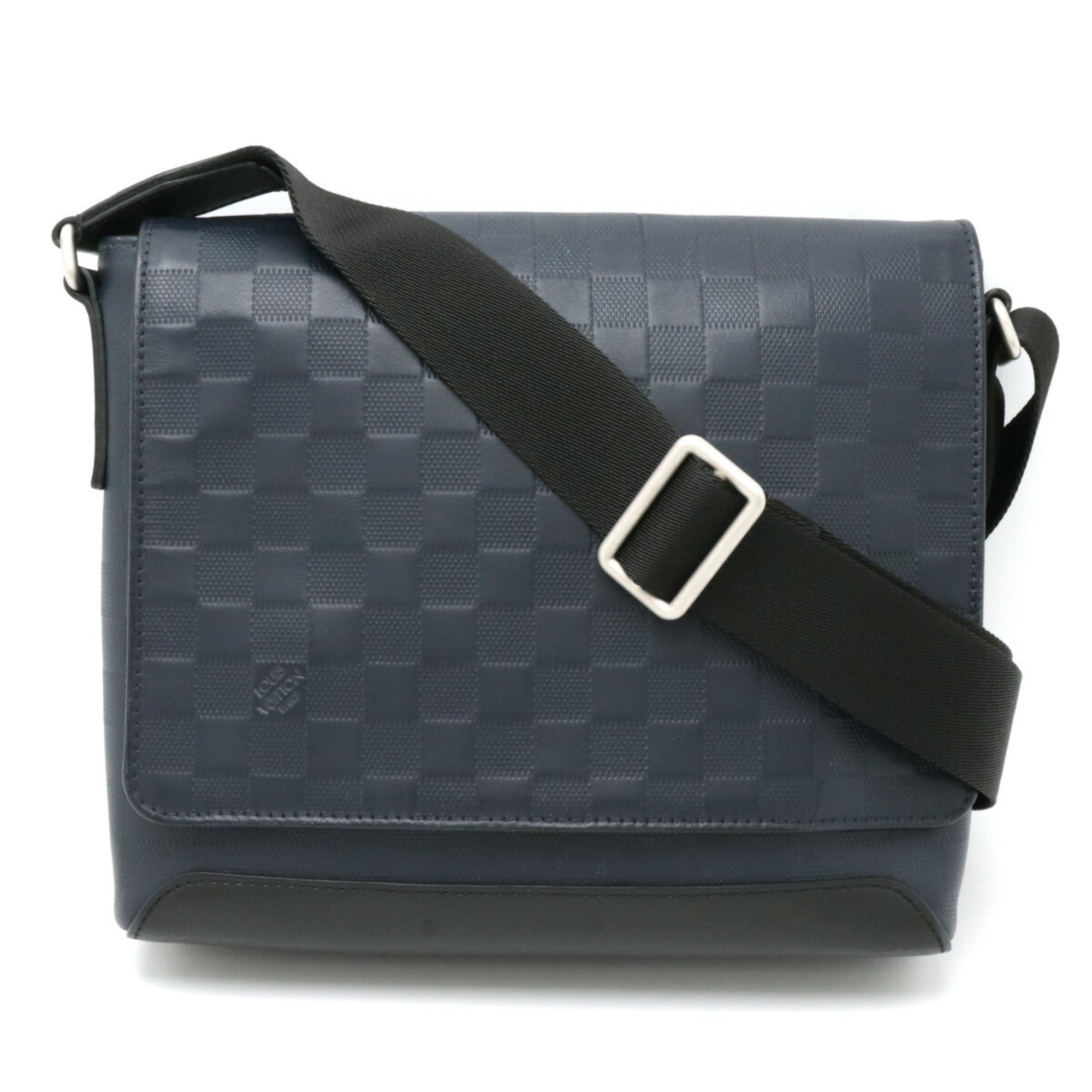 LOUIS VUITTON Louis Vuitton Damier Infini District PM Shoulder Bag Astral Navy N41034