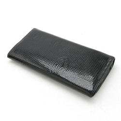 Cartier Happy Birthday Bi-fold Long Wallet Enamel Patent Leather Black L3001240