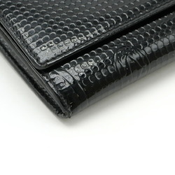 Cartier Happy Birthday Bi-fold Long Wallet Enamel Patent Leather Black L3001240