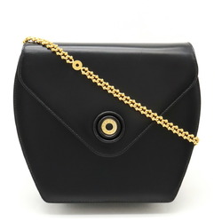 TIFFANY&Co. Tiffany Chain Shoulder Bag Leather Black