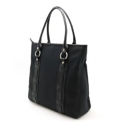 BVLGARI Bulgari Tote Bag Shoulder Canvas Leather Black