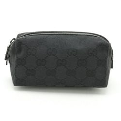 GUCCI GG Canvas Pouch Multi-Pouch Leather Black 29596