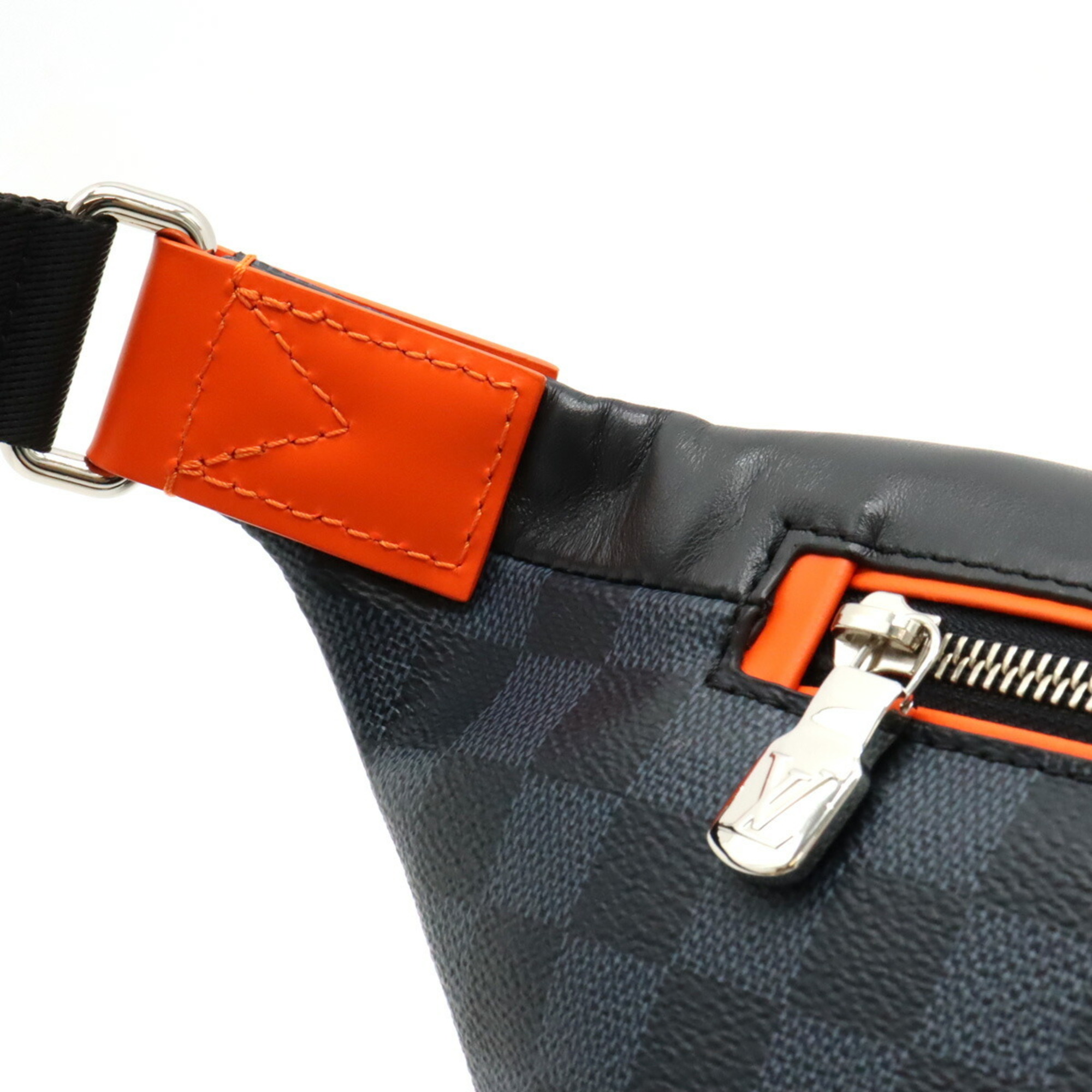 LOUIS VUITTON Damier Cobalt Discovery Bum Bag Waist Body Pouch Belt N40161