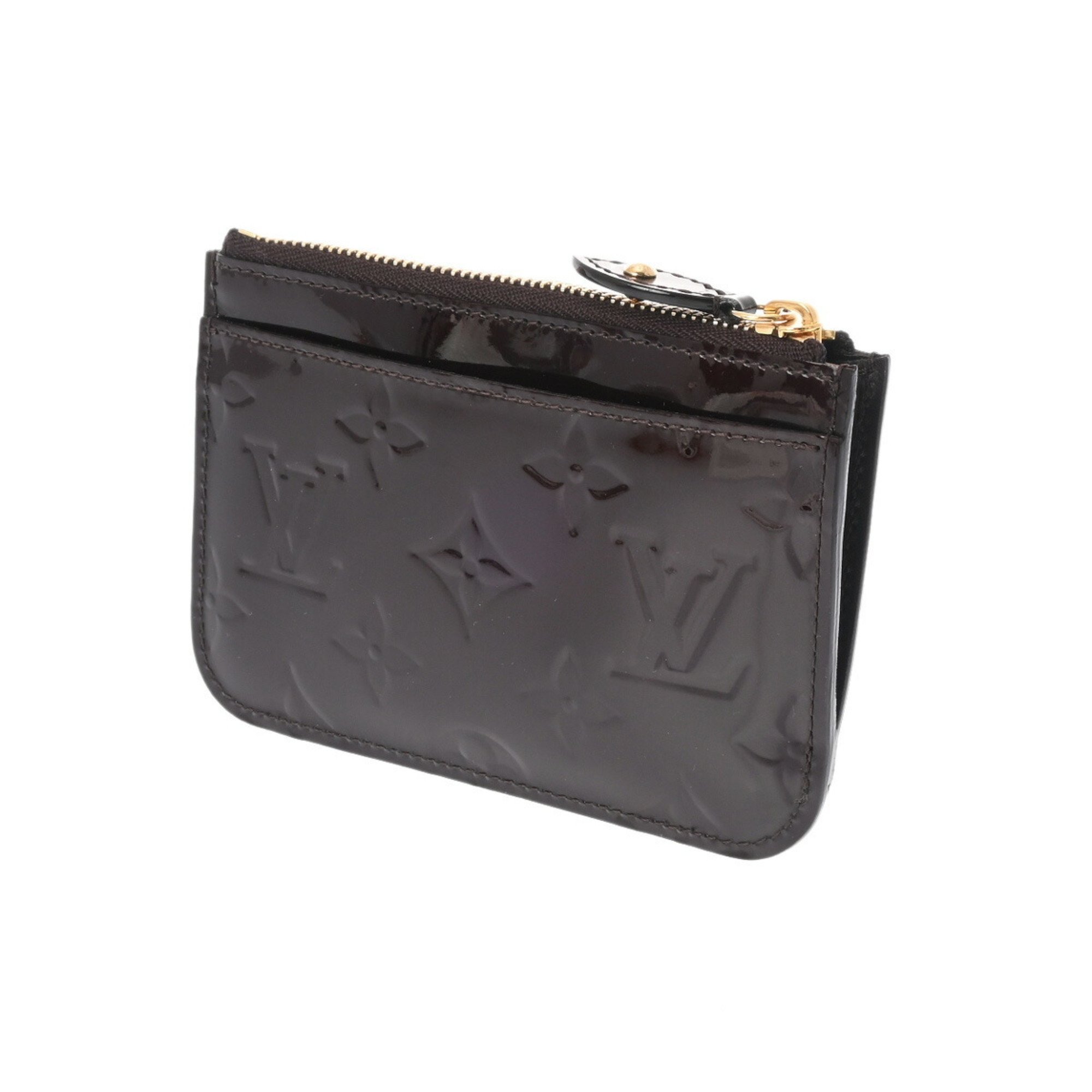 LOUIS VUITTON Louis Vuitton Vernis Pochette Cle Amarante Women's Monogram Coin Case