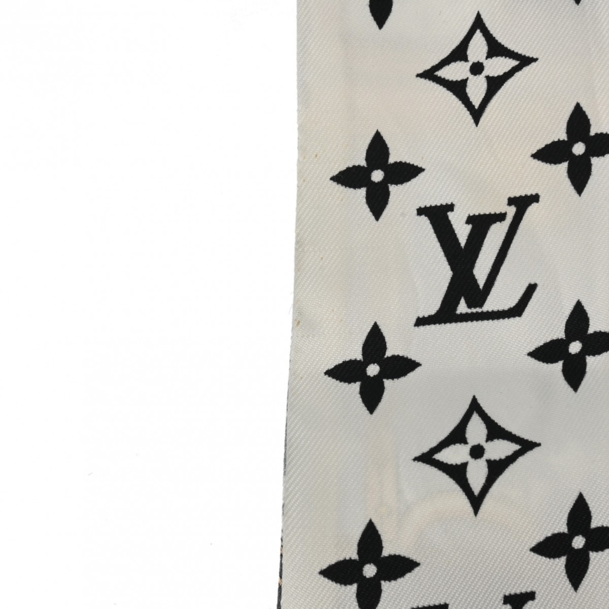 LOUIS VUITTON Louis Vuitton Bandeau BB Let's Go Black/White M76422 Women's 100% Silk Scarf Muffler