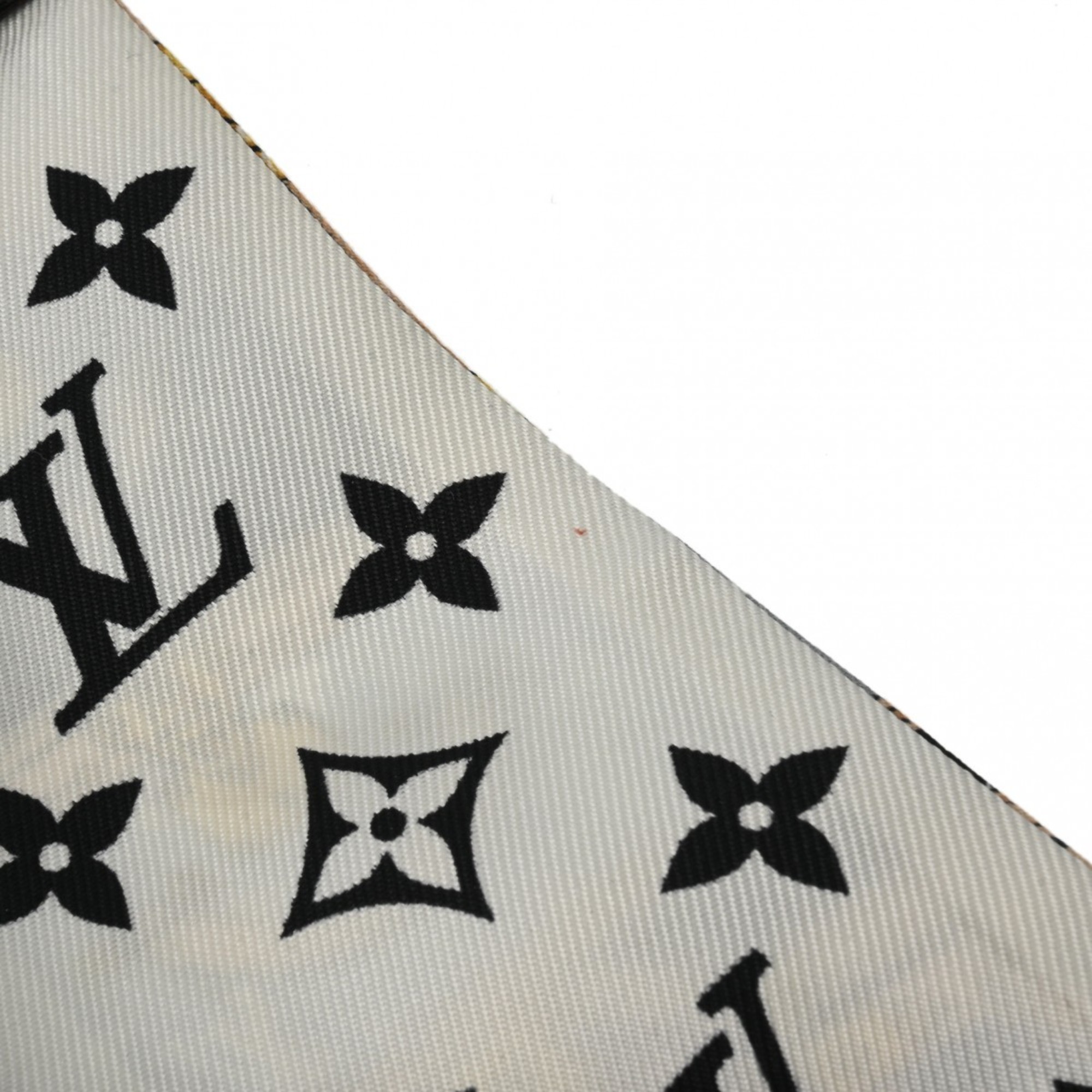 LOUIS VUITTON Louis Vuitton Bandeau BB Let's Go Black/White M76422 Women's 100% Silk Scarf Muffler