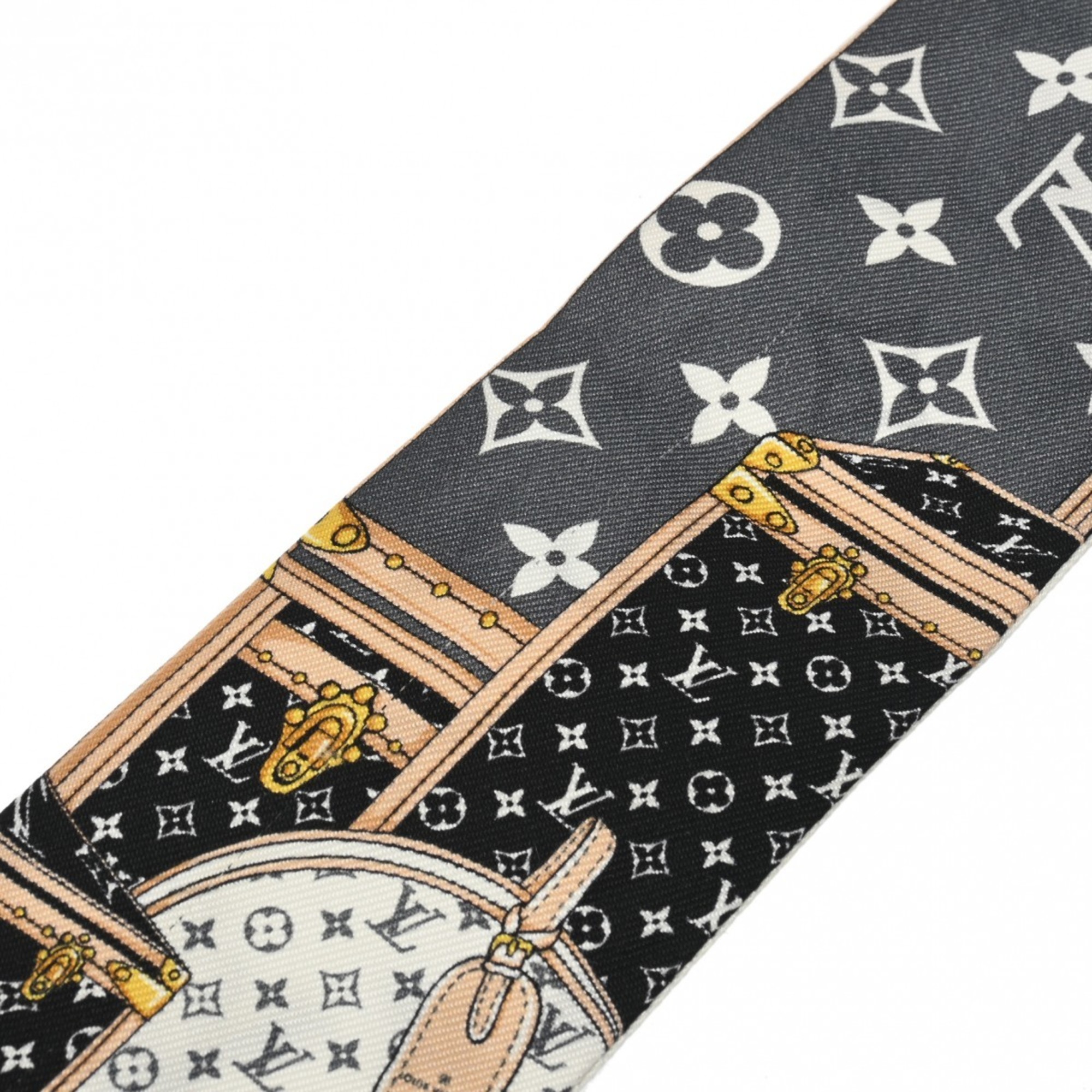 LOUIS VUITTON Louis Vuitton Bandeau BB Let's Go Black/White M76422 Women's 100% Silk Scarf Muffler