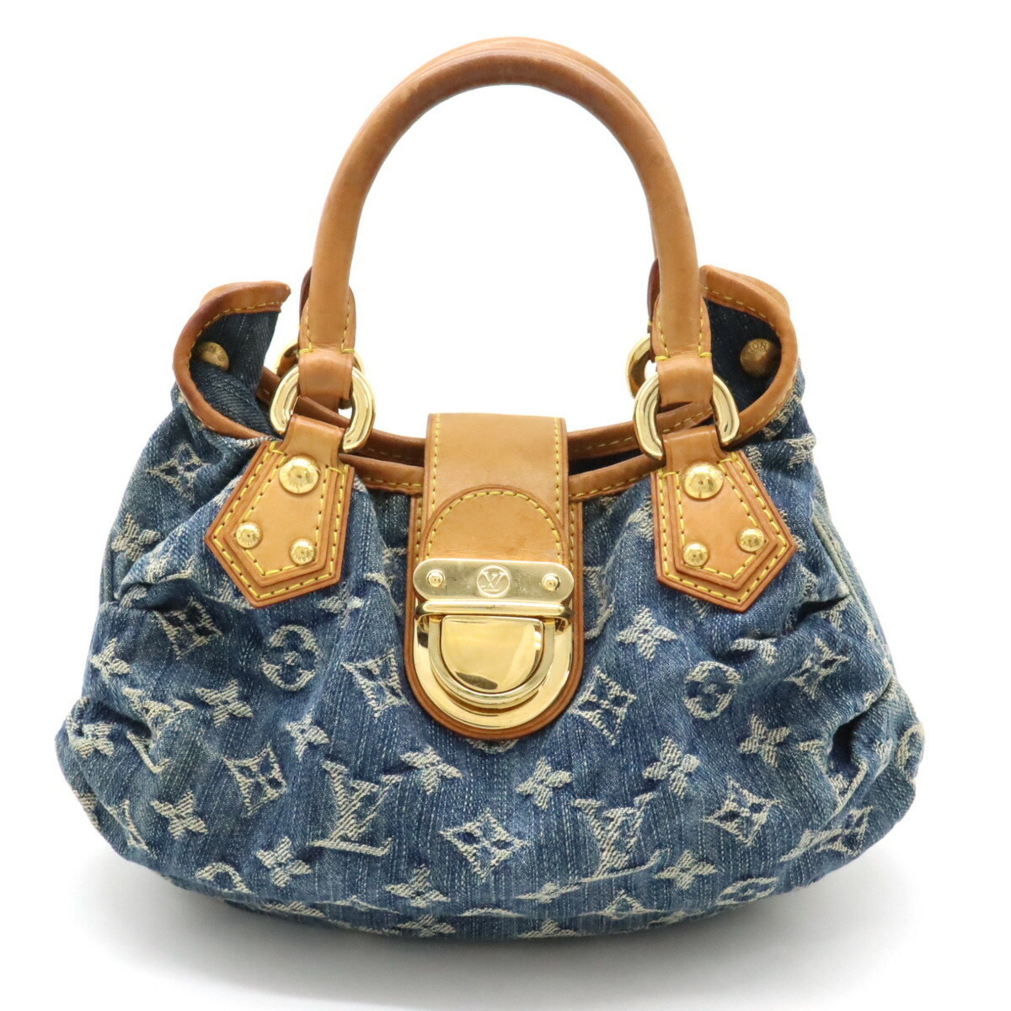 LOUIS VUITTON Louis Vuitton Monogram Denim Pretty Handbag Bag Blue M95020