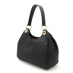 GUCCI GG nylon shoulder bag handbag black 257265