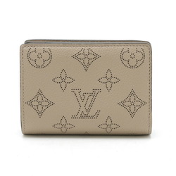 LOUIS VUITTON Louis Vuitton Monogram Mahina Portefeuille Q Bi-fold Compact Wallet Gale Greige M80817