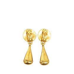 Chanel Coco Mark Earrings Gold Plated Women's CHANEL