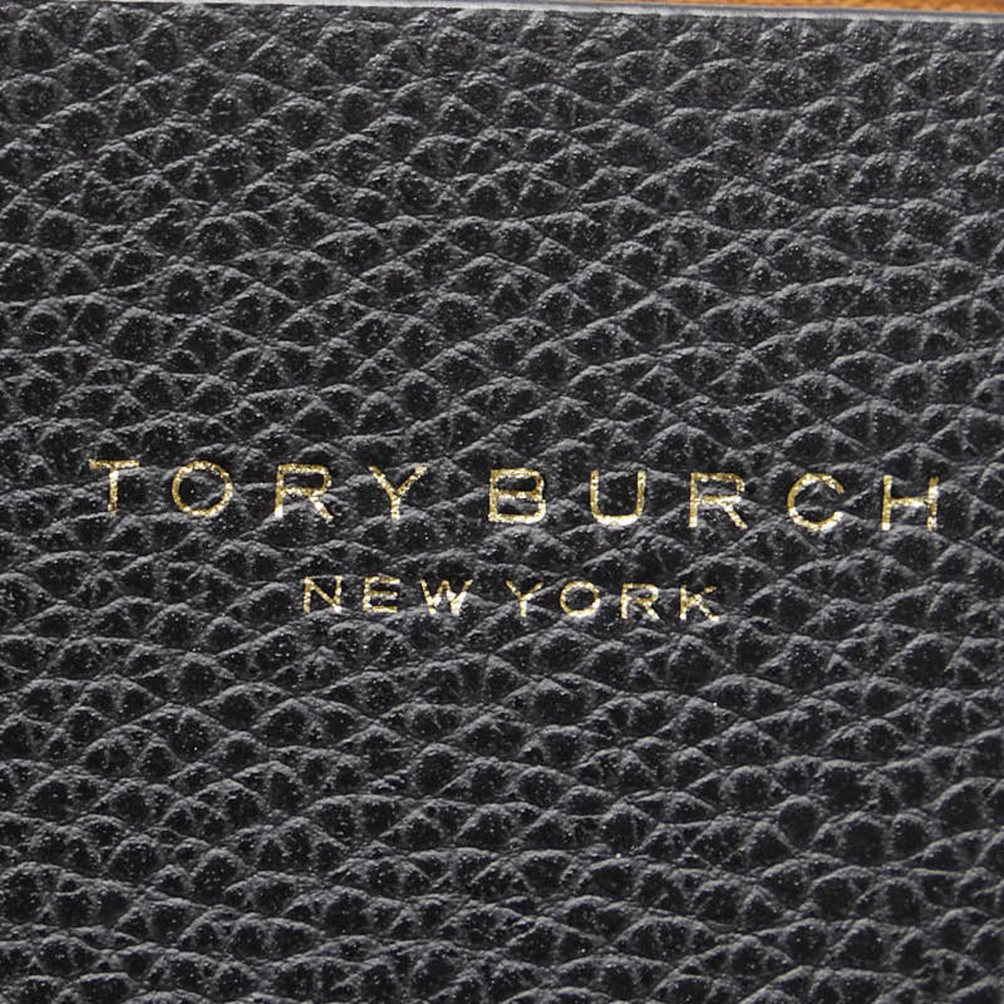 Tory Burch Perry Triple-Compartment Tote Bag Handbag Black Leather Women's