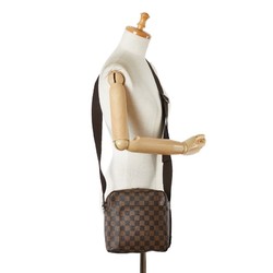 Louis Vuitton Damier Olaf PM Shoulder Bag N41442 Brown PVC Leather Women's LOUIS VUITTON