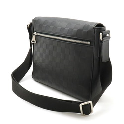 LOUIS VUITTON Damier Infini District PM Shoulder Bag Onyx Black N41033