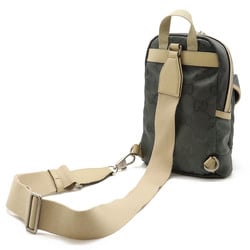 GUCCI Gucci Off The Grid Backpack Sling Bag Body Shoulder Nylon Canvas Gray Beige 658631