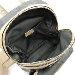 GUCCI Gucci Off The Grid Backpack Sling Bag Body Shoulder Nylon Canvas Gray Beige 658631