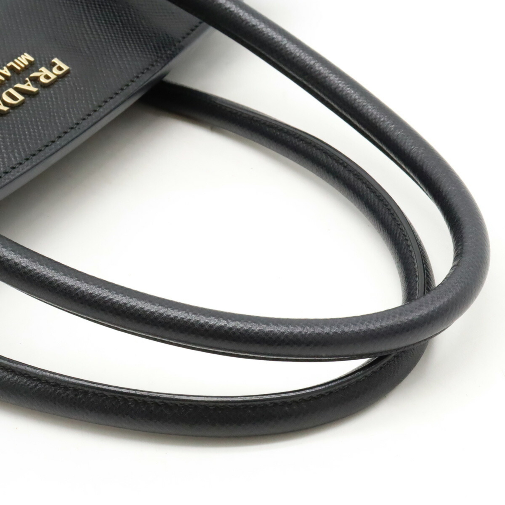 PRADA Prada Handbag Tote Bag Shoulder Canvas Leather NERO Black Purchased at a domestic boutique BN2595