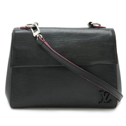 LOUIS VUITTON Epi Cluny BB Shoulder Bag Clutch Noir Black Hot Pink M54167