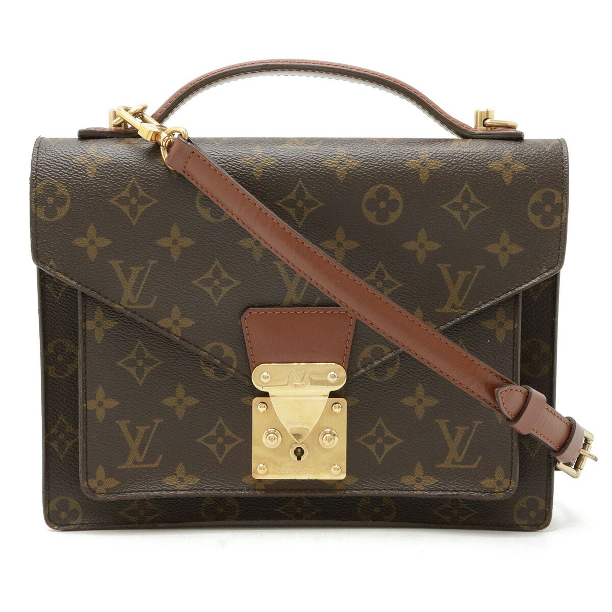 LOUIS VUITTON Louis Vuitton Monogram Montsouris 26 Second Bag Clutch Handbag Shoulder M51187