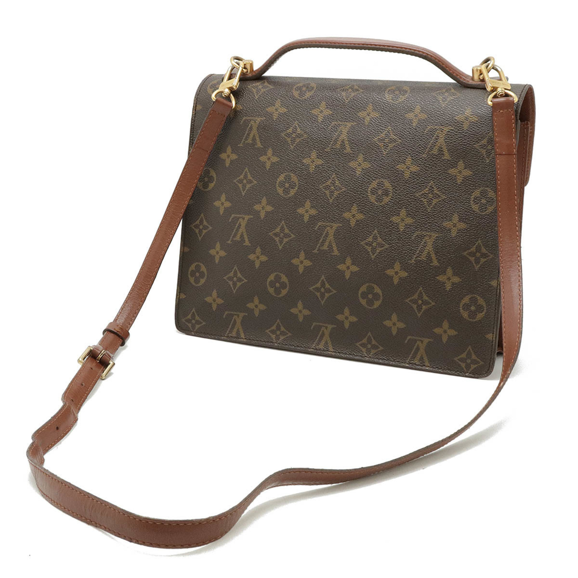 LOUIS VUITTON Louis Vuitton Monogram Montsouris 28 Second Bag Handbag Shoulder M51185