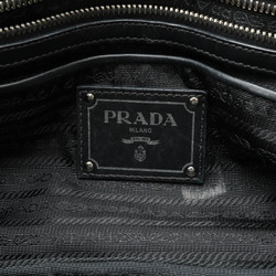 PRADA Prada handbag tote bag shoulder nylon leather NERO black 1BA021